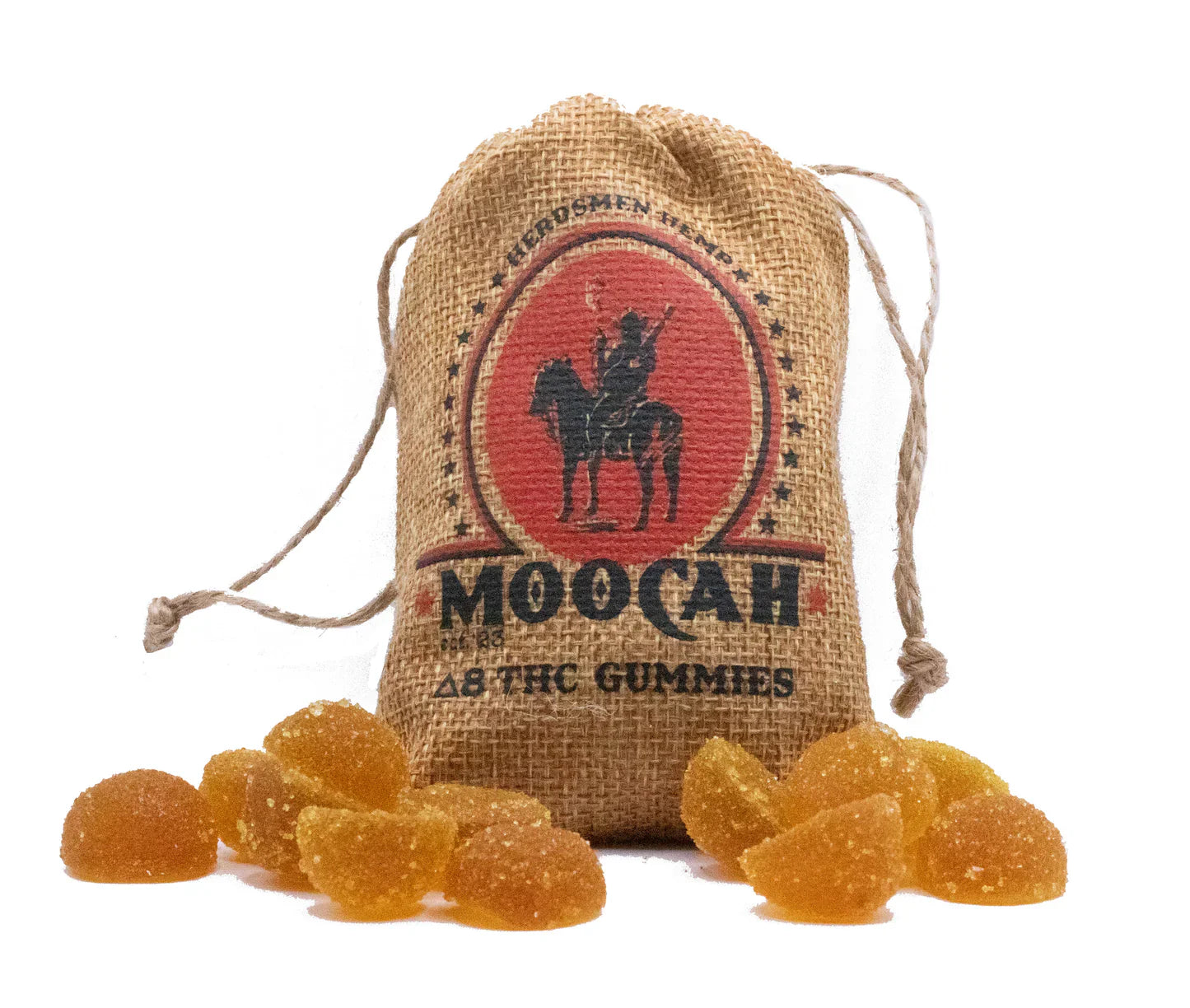 Moocah Gummies 20mg D8 + 5mg CBD rosin - 6 or 12 ct
