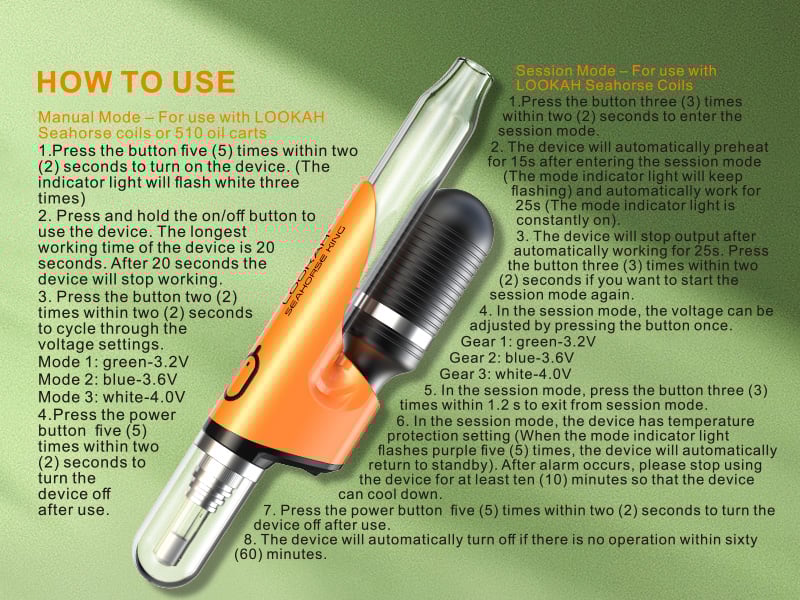 LOOKAH Seahorse King Electric Nectar Collector