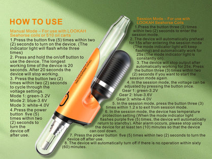 LOOKAH Seahorse King Electric Nectar Collector