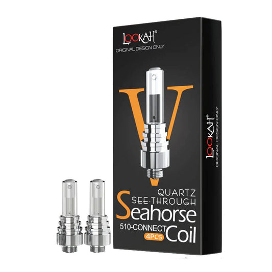 Lookah Seahorse See-Through Coils (4pk) - Replacement Coils for Lookah Seahorse Vaporizer