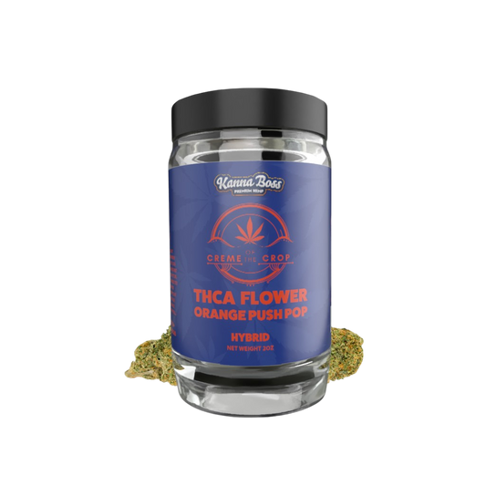 KANNA BOSS ORANGE PUSH POP THC-A FLOWER - 2OZ