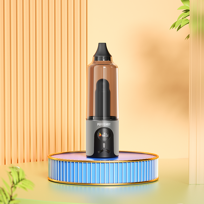 Puffshot Portable Easy-to-Use Vape Cup Blue for 510 Cartridge & Dab