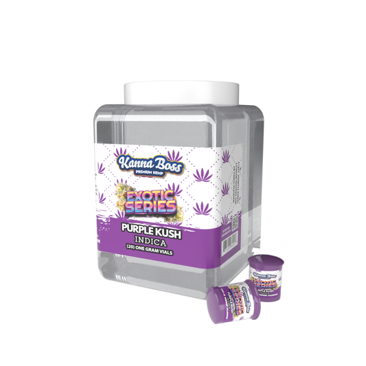 KANNA BOSS EXOTIC FLOWER JAR PURPLE KUSH - 20ct