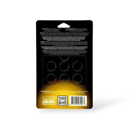 Pure Ohms Black 7OH Tabs 180mg 6ct