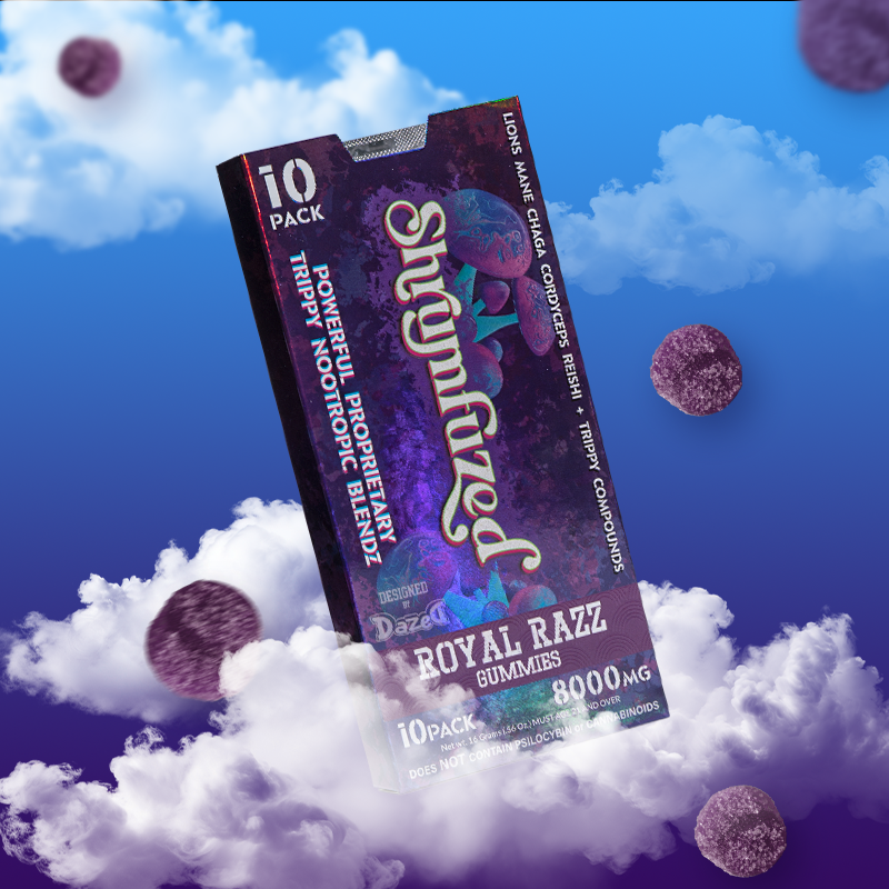 SHRUMFUZED MUSHROOM GUMMIES 10CT/PK 8000MG