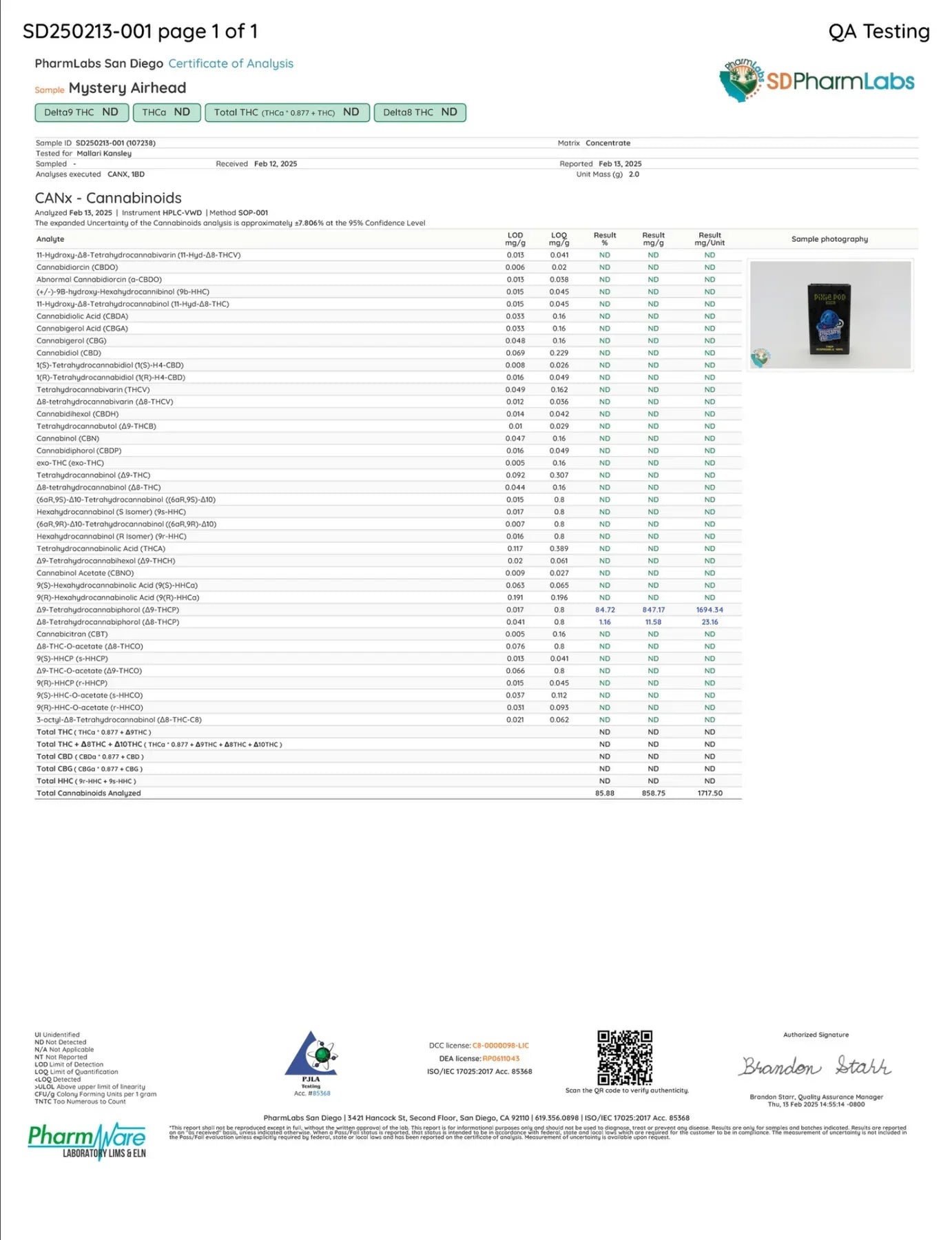 PIXIE POD: THCP DISPOSABLE - 2G