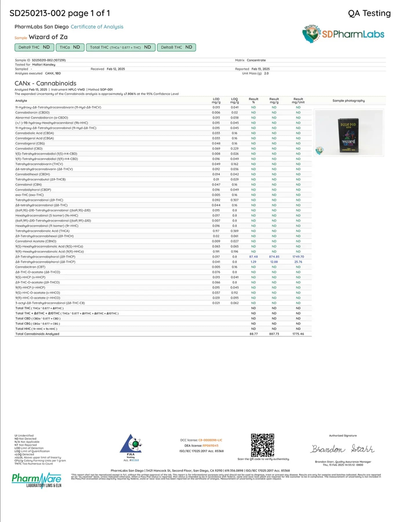 PIXIE POD: THCP DISPOSABLE - 2G