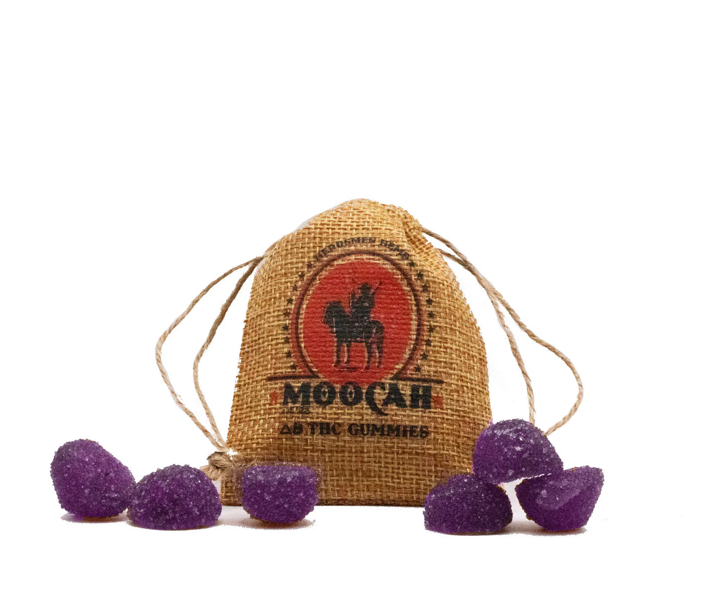 Moocah Gummies 20mg D8 + 5mg CBD rosin - 6 or 12 ct