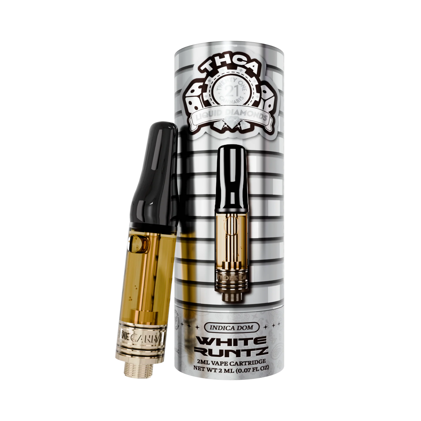Twenty One Cannabis THCA Cartridge 2g