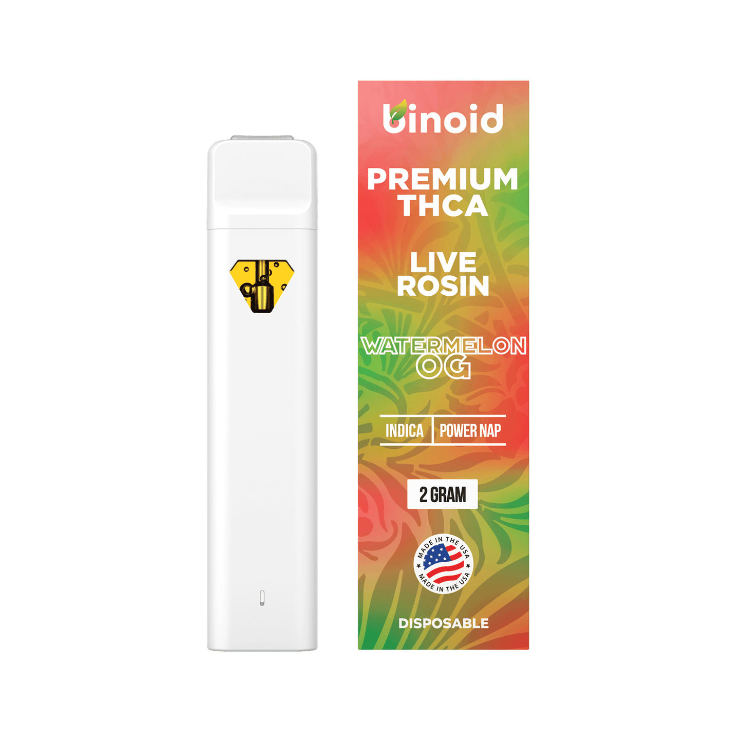 Binoid THC-A Live Rosin Disposable 2G