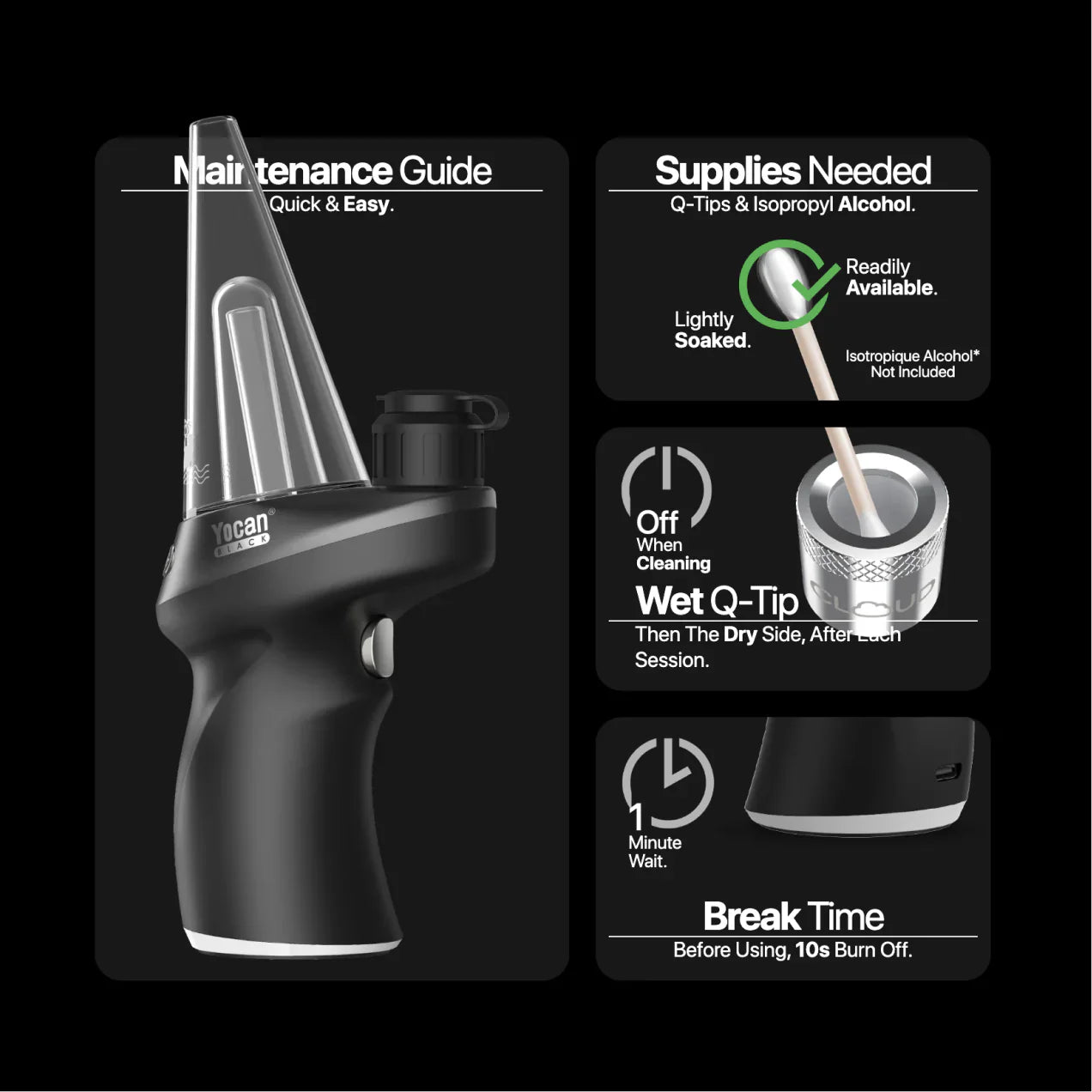 Yocan Black Phaser MAX 2 Concentrate Vaporizer