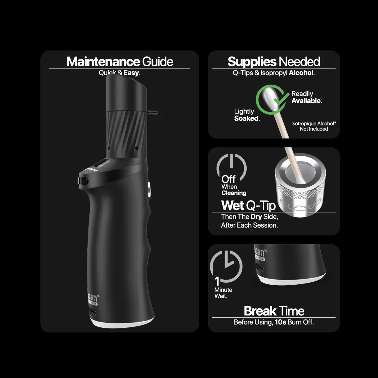 Yocan Black Phaser ACE 2 Concentrate Vaporizer