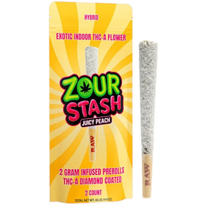 Zour Stash THCa Liquid Diamonds Pre-rolls 4g 2ct