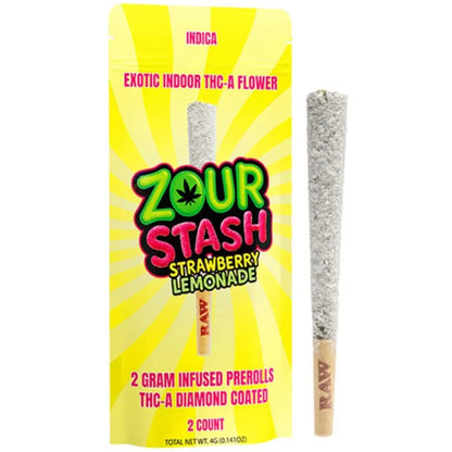 Zour Stash THCa Liquid Diamonds Pre-rolls 4g 2ct