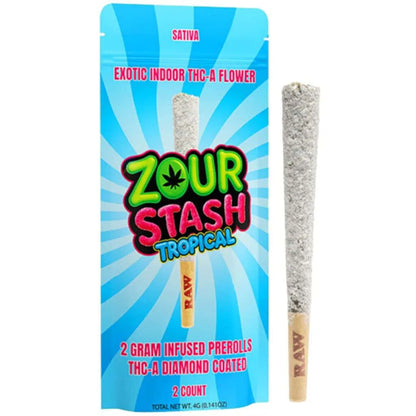 Zour Stash THCa Liquid Diamonds Pre-rolls 4g 2ct
