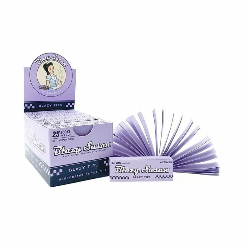 Blazy Susan Perforated Tips - 50 Tips Per Pack - 25 Packs Per Box