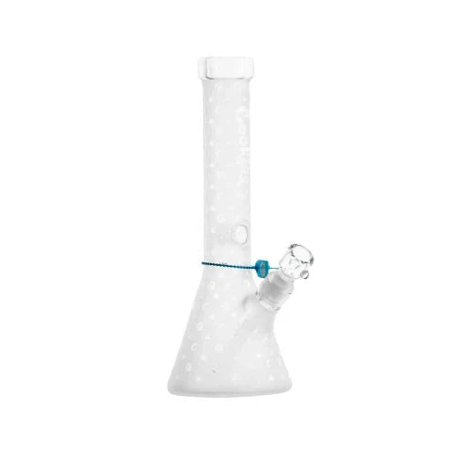 Cookies 14'' V Beaker Waterpipe - Clear Logo