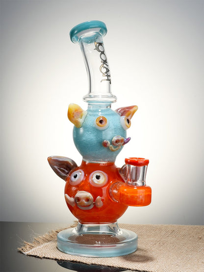 Lookah Rig 9.5" Cute Double Piggy Dab Rig