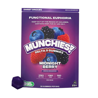 Delta Munchies Functional Euphoria Delta-9 Gummies | 20 Count