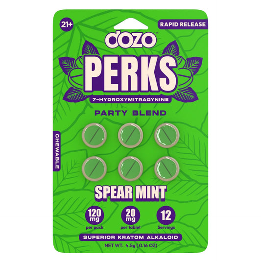 Dozo Perks 7-Hydroxymitragynine Kratom 6CT