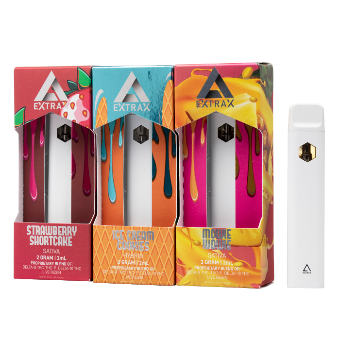 Delta Extrax Delta-8 + THC-P + Delta-10 Live Resin Disposable 2G