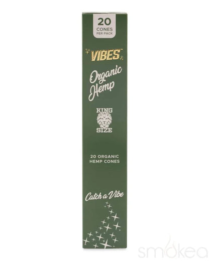 Vibes Cones - King Size - 20 Cones Per Pack - 8 Packs Per Box