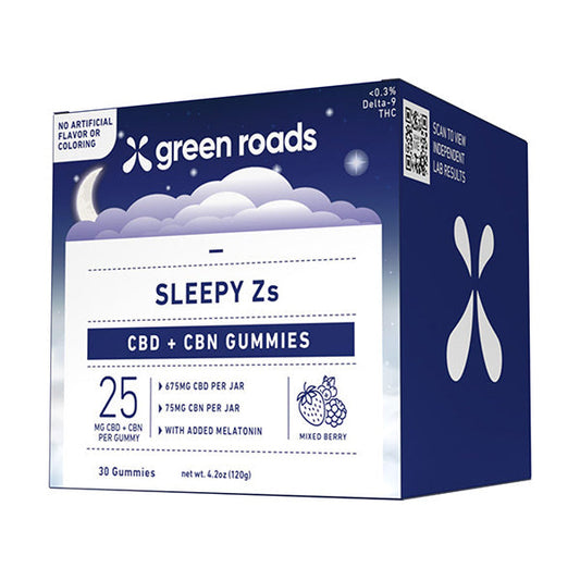 Green Roads Sleepy Zs Gummies | (30ct) 750mg