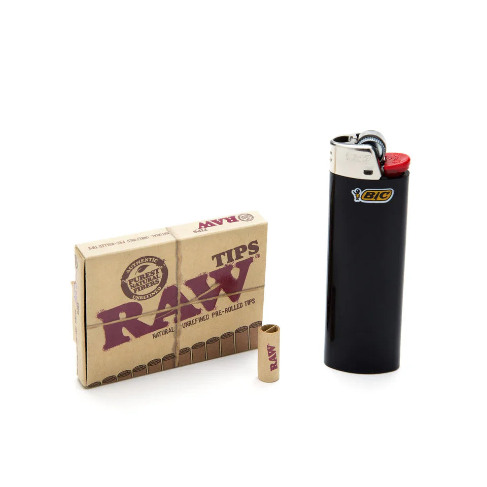 RAW Pre-Rolled Regular Tips - 21 Tips