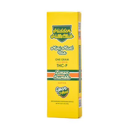 Hidden Hills Mini Mart Live Resin Bar THC-P Disposable 1G