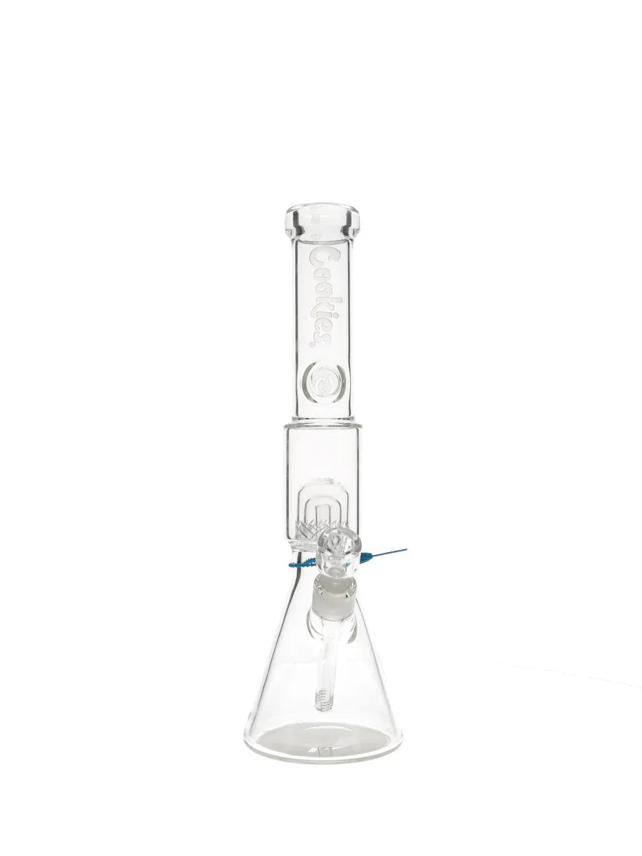 Cookies 17'' Beaker 2 Da Dome Waterpipe - Clear Logo