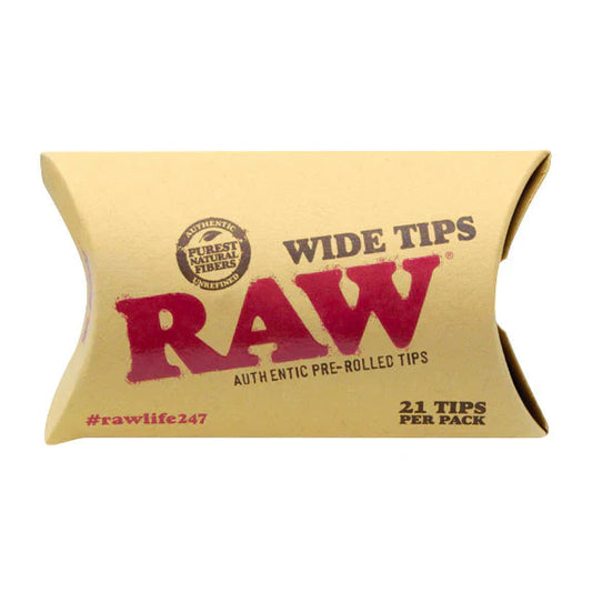 RAW Pre-Rolled Wide Tips - 21 Pack