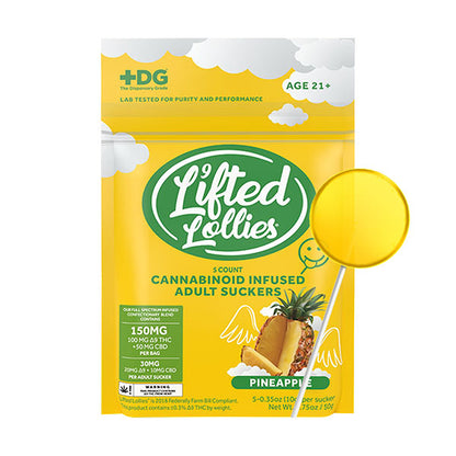 Lifted Lollies Infused Adult Suckers | (5ct) 150mg