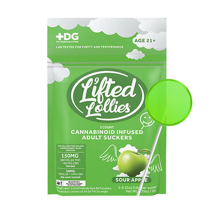 Lifted Lollies Infused Adult Suckers | (5ct) 150mg