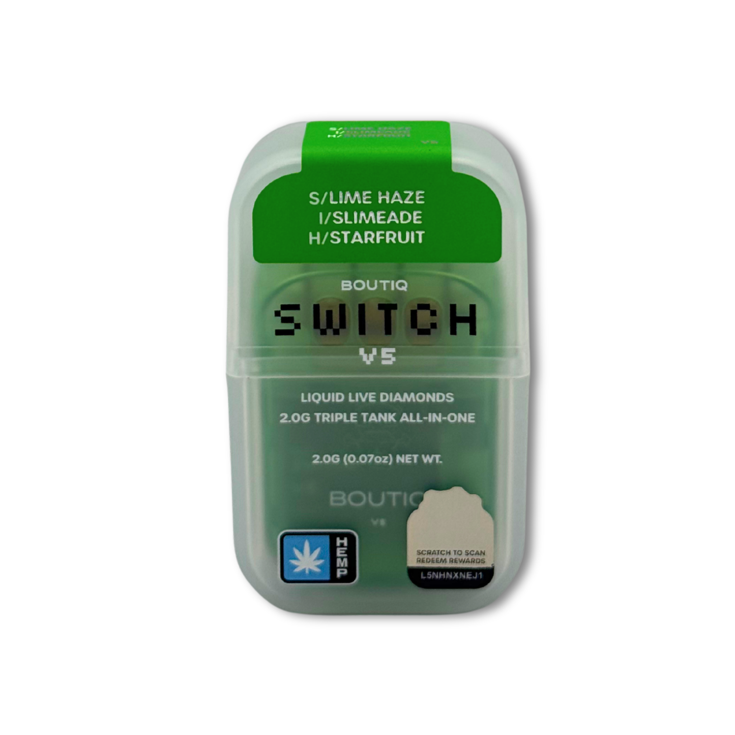 Boutiq Switch V5 – Triple Tank Disposable 2g