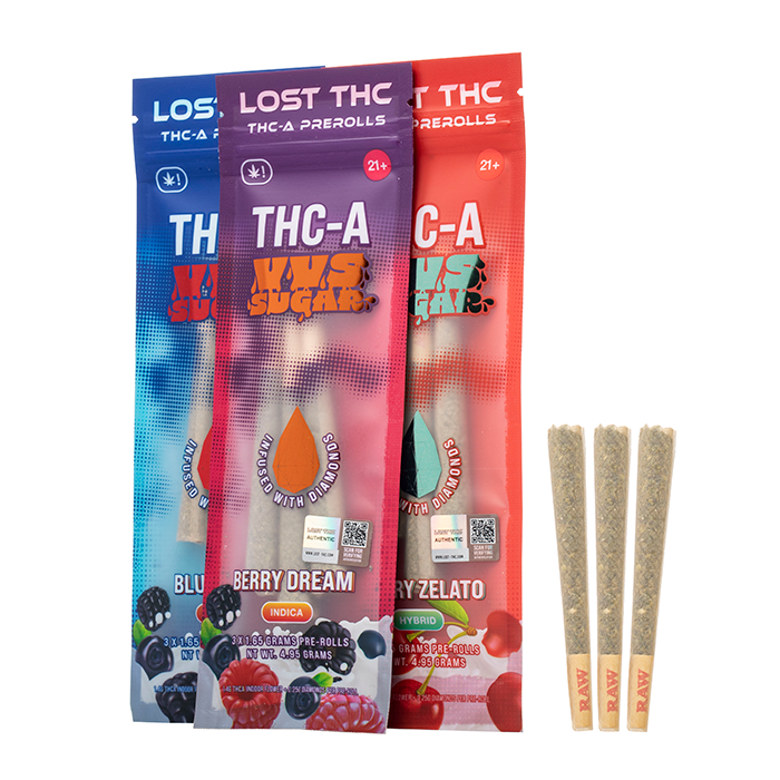 Lost THC THC-A VVS Sugar Pre Rolls 4.95G