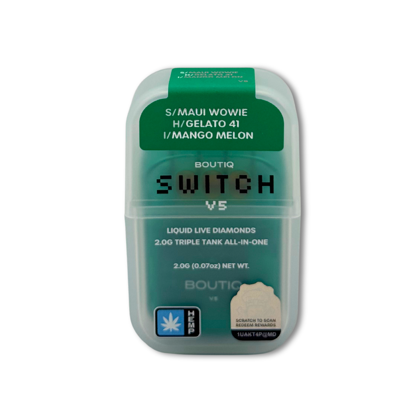 Boutiq Switch V5 – Triple Tank Disposable 2g