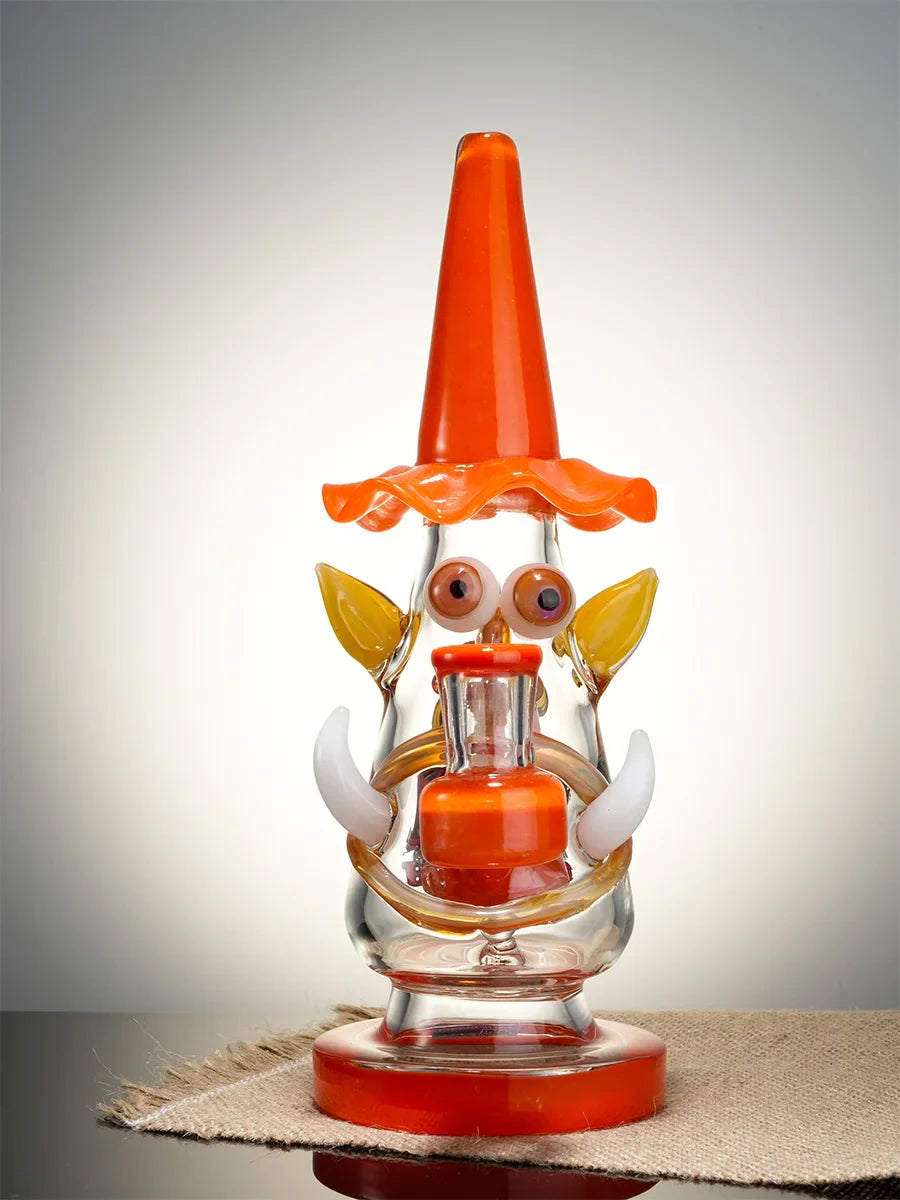 Lookah 9" Mini Wizard Glass Dab Rig - Green