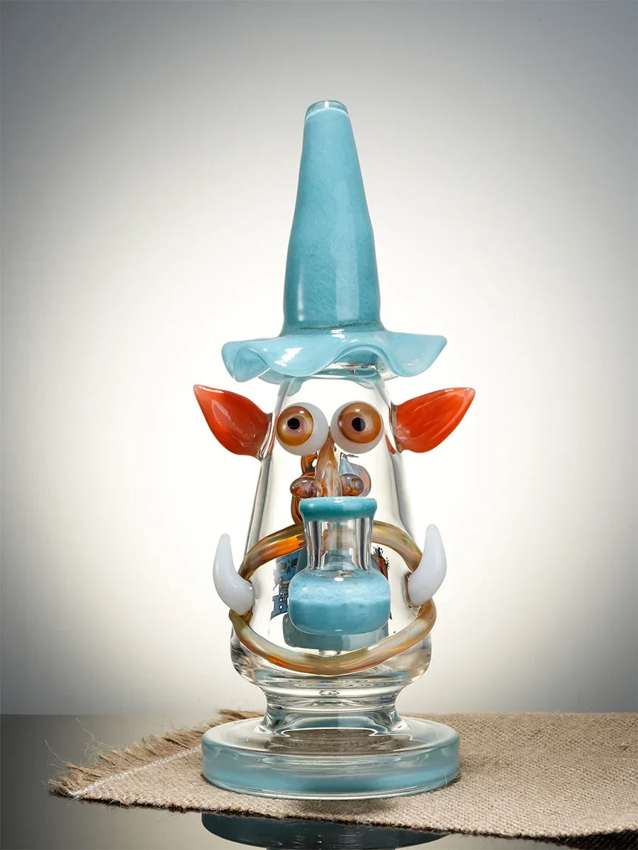 Lookah 9" Mini Wizard Glass Dab Rig - Green