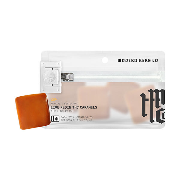 Modern Herb Co D9 Caramels – Anytime | (4ct) 160mg