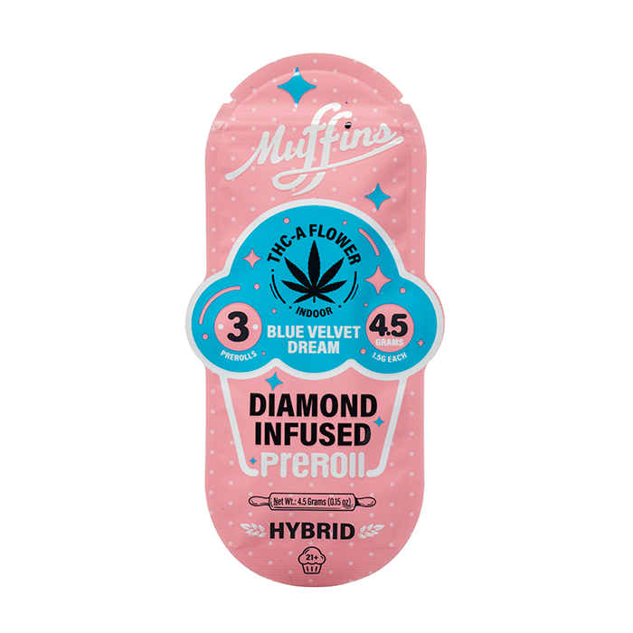 Muffins Diamond Infused Prerolls 4.5G