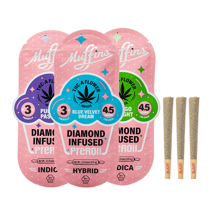 Muffins Diamond Infused Prerolls 4.5G