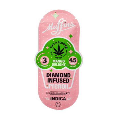 Muffins Diamond Infused Prerolls 4.5G