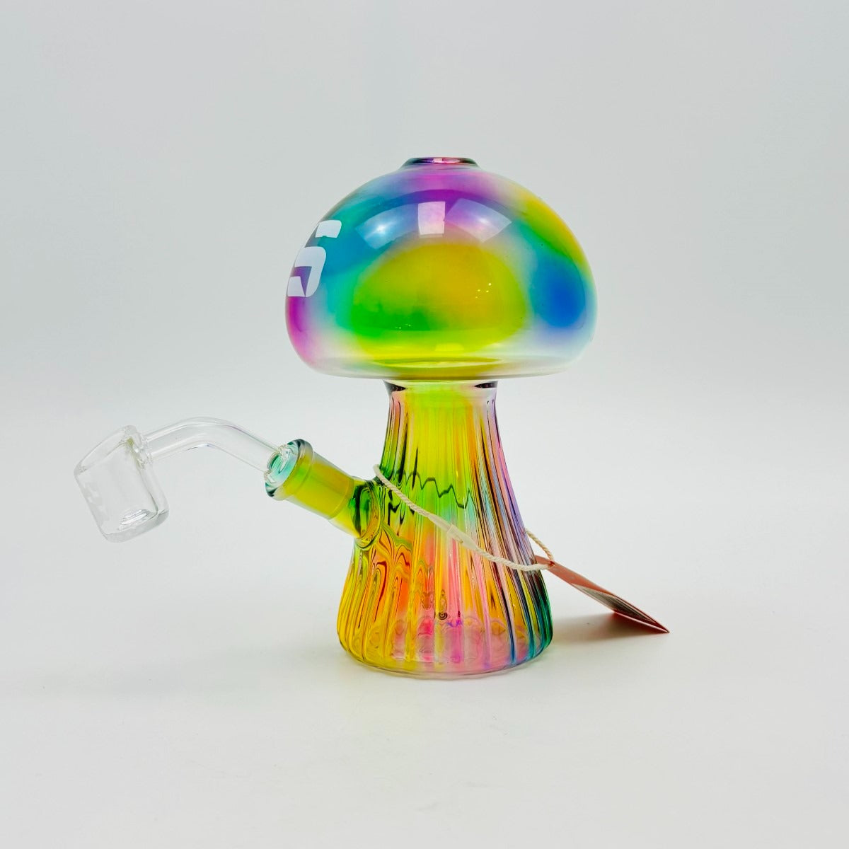Mushroom Silo Glass Waterpipe - 7 Inch