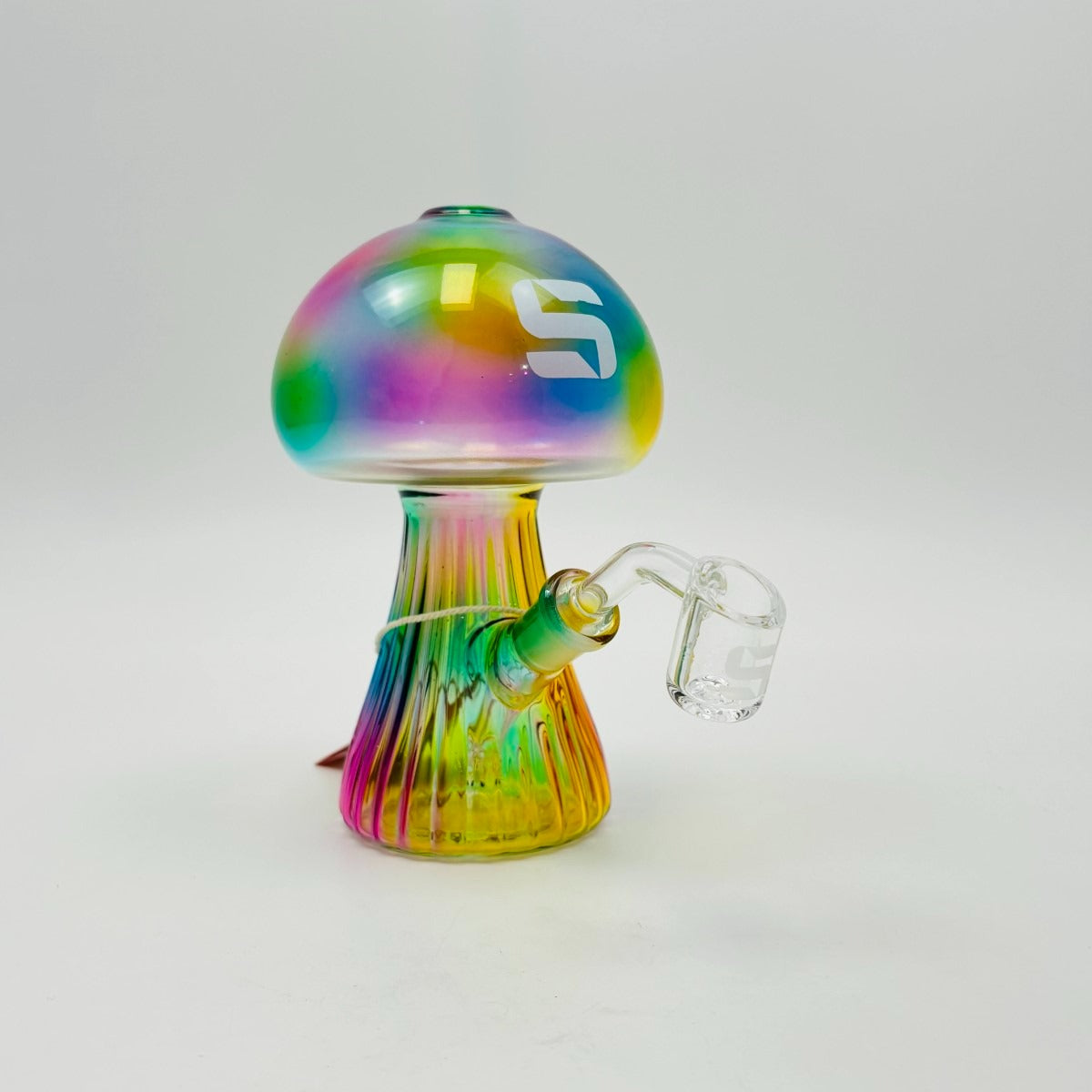 Mushroom Silo Glass Waterpipe - 7 Inch