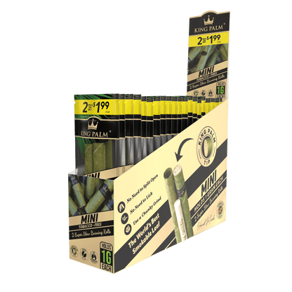 King Palm Mini Rollies - 2 Per Pack - 20 Packs Per Display