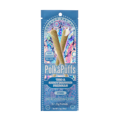 Polka Puffs THC-A Saucy Diamonds Pre Rolls