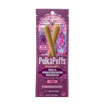 Polka Puffs THC-A Saucy Diamonds Pre Rolls