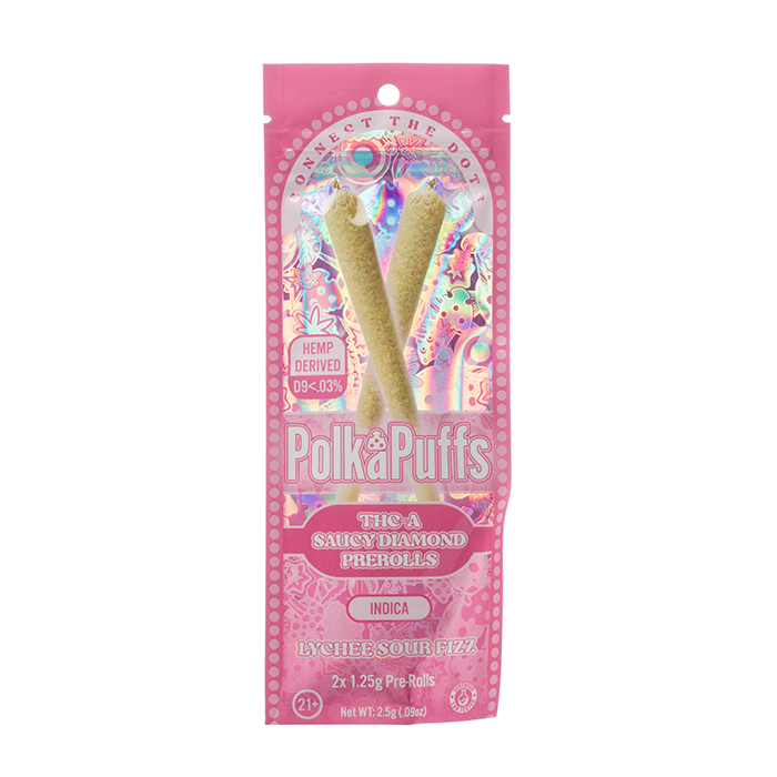 Polka Puffs THC-A Saucy Diamonds Pre Rolls