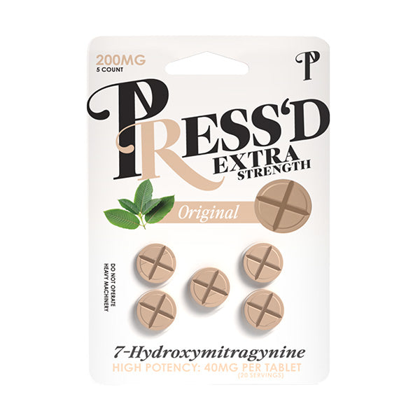 Press’d Extra Strength 7-OH Tablets | (5ct) 200mg