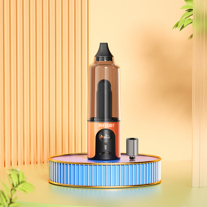 Puffshot Portable Easy-to-Use Vape Cup Blue for 510 Cartridge & Dab